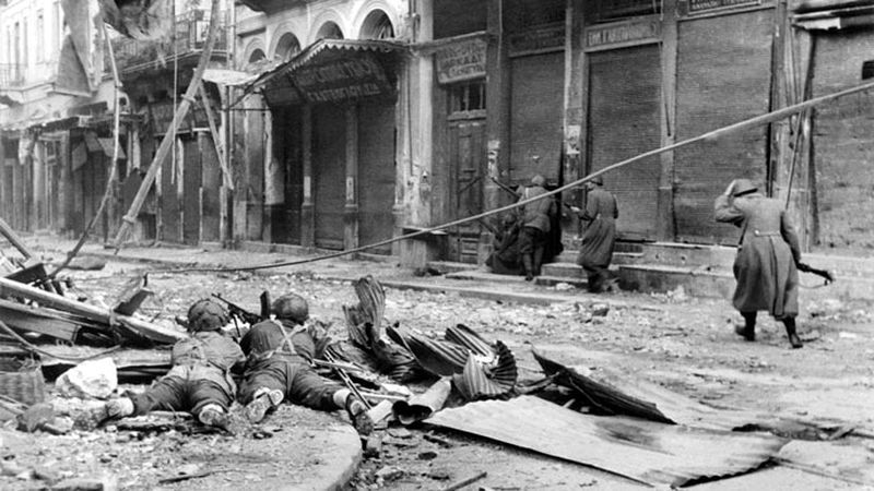 Бои в Афинах . Декабрь 1944 года