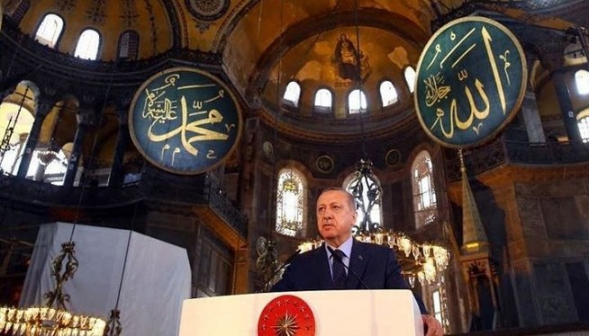 Эрдоган: Собор Святой Софии никогда не станет православной церковью