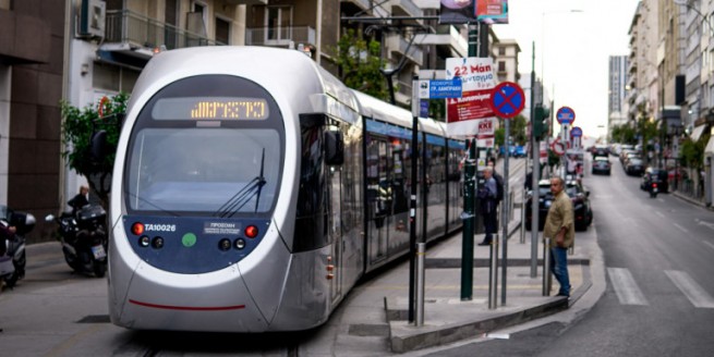 Трамвай: Пробный маршрут в Пирее
