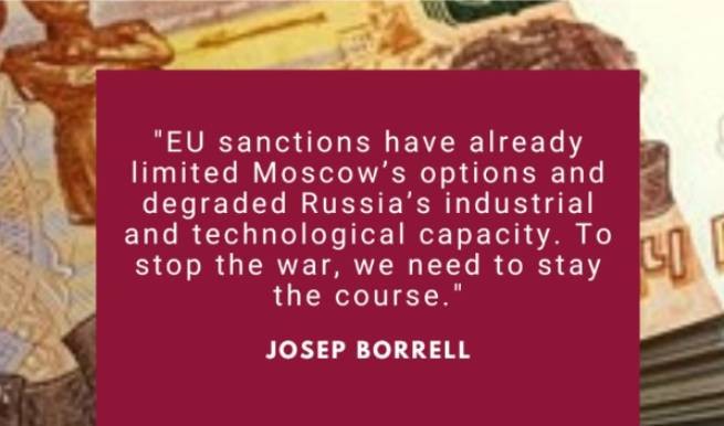 Жозеп Боррель подвел итоги введения 11 пакетов санкций против РФ