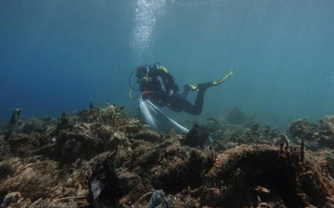 «Залив пластиковых кораллов» - свалка на морском дне возле Андроса