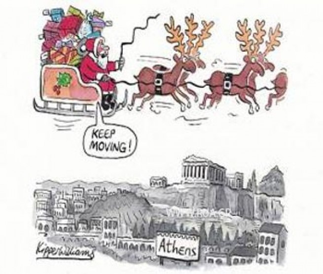 «Шокирующая» рождественская открытка для Афин от британской Гардиан