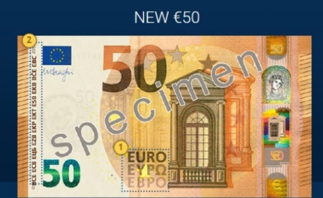 Презентация новых 50 евро
