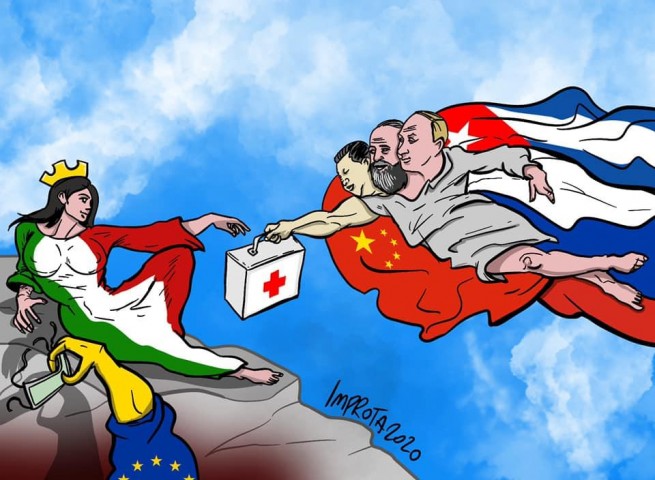 Италию спасают Россия, Китай и Куба