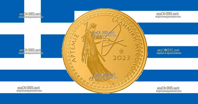 Греция выпустила монету достоинством 100 евро Артемида
