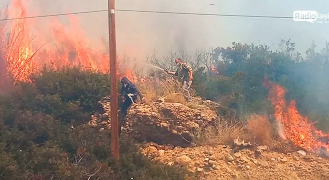 Лесной пожар на юге Крита локализован, подозреваемый арестован