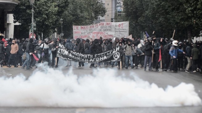 Центр города Афины закрыт из-за митингов и предполагаемых беспорядков