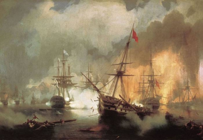 194 года назад русская эскадра уничтожила турецко-египетский флот в Наваринском сражении