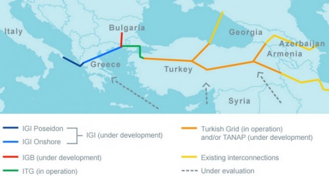 Одобрено строительство интерконнектора Греция-Болгария (IGB)