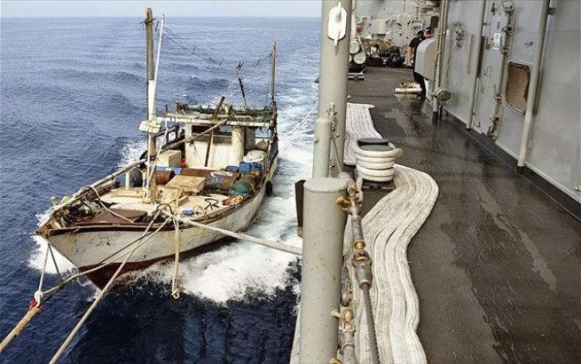 Пиратская атака на судно, принадлежащее Греции