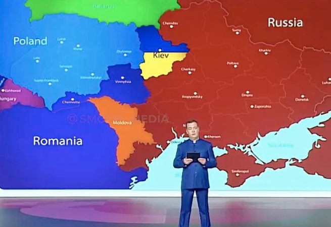 Медведев:Это новая граница с Украиной - мы остановимся там и только там