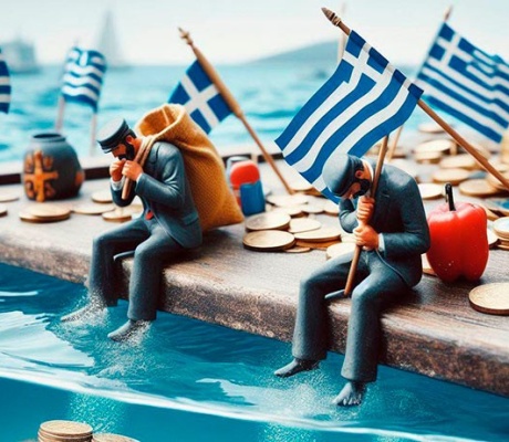 Реальная зарплата в Греции упала на 30%